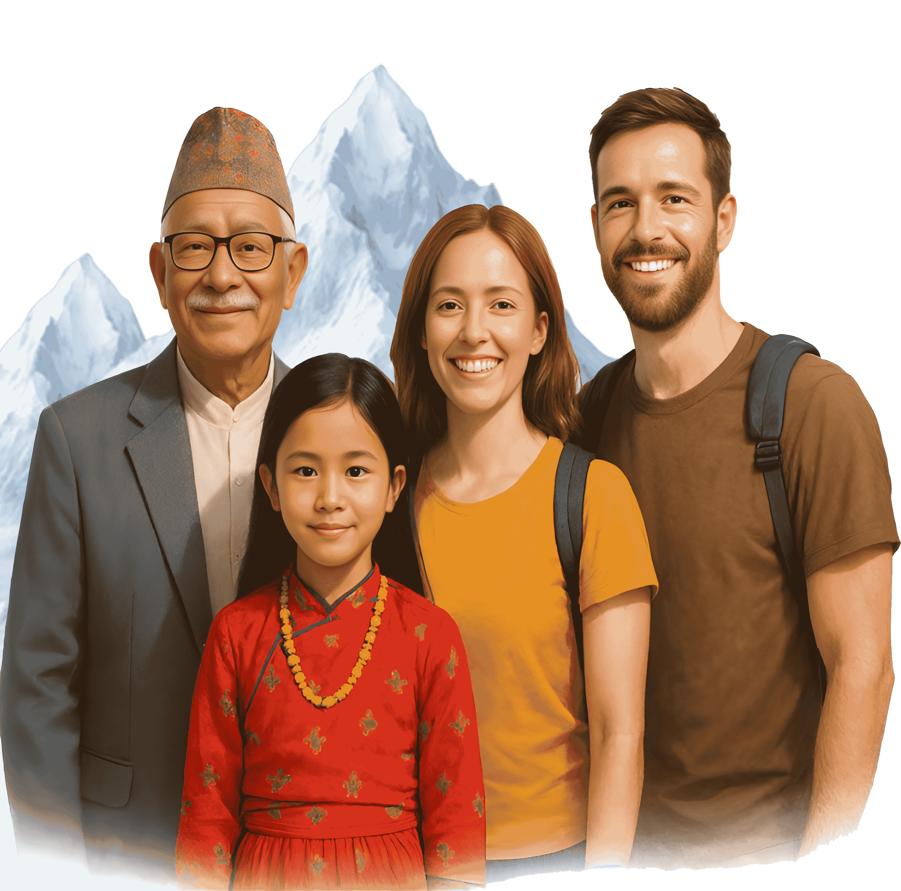 Nepal Flag Illustration